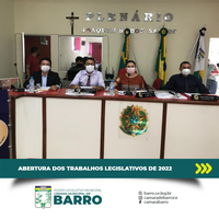 Câmara Municipal de Barro inicia os trabalhos legislativos do ano de 2022
